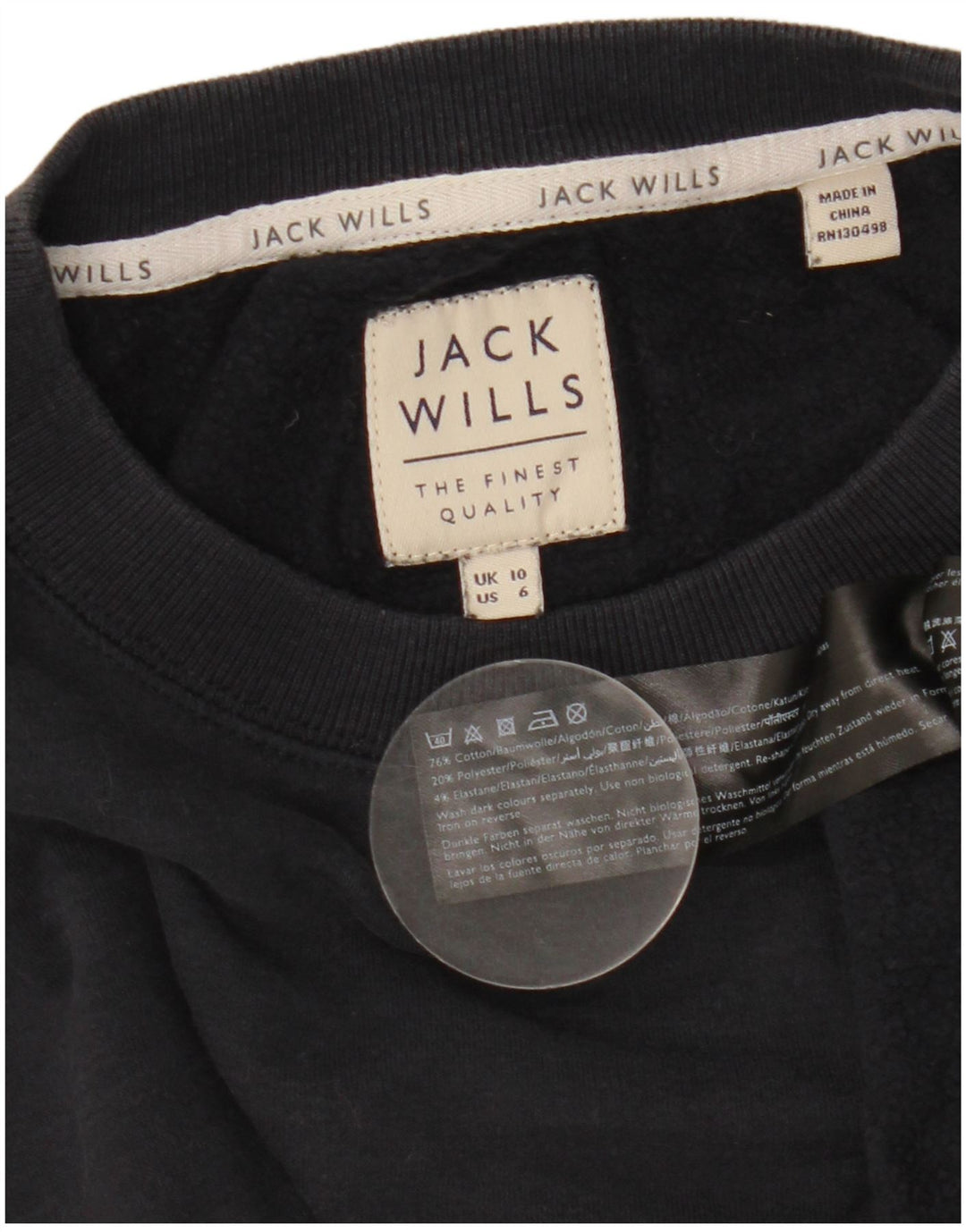 Jack Wills Salcombe-Sweatshirt für Damen, Gr. 10, Marineblau