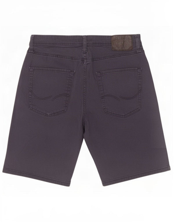 Jack & Jones Mens Casual Shorts Medium W32 Navy Blue Cotton