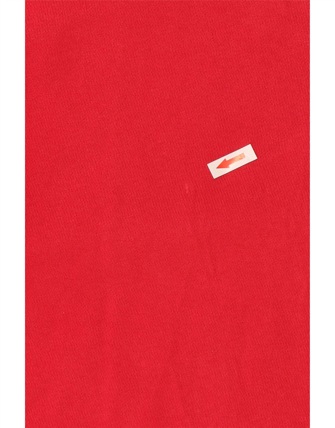 Tommy Hilfiger Herren-Oberteil mit Reißverschluss, langärmelig, groß, aus roter Baumwolle