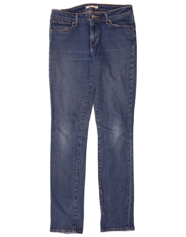 Levi's Damen 712 Slim Jeans W29 L32 Blaue Baumwolle