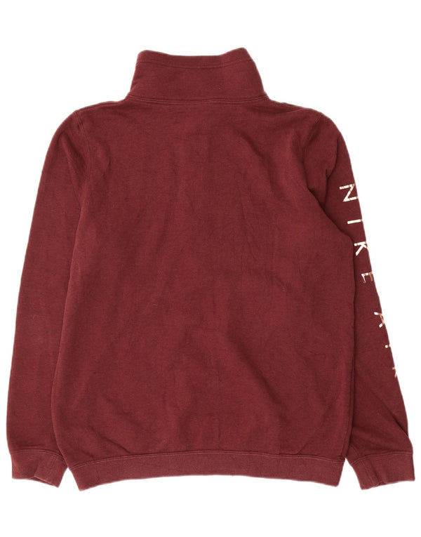 Nike Damen-Pullover mit übergroßem Grafik-Sweatshirt, Gr. 10, klein, Burgunderrot