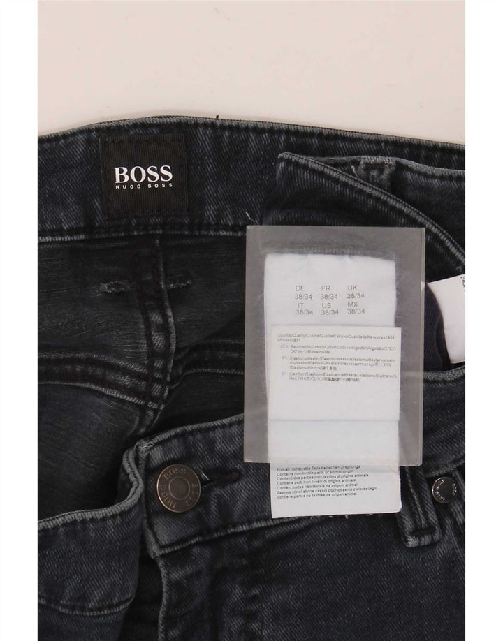 Hugo Boss Herren Slim Jeans W38 L34 Blaue Baumwolle