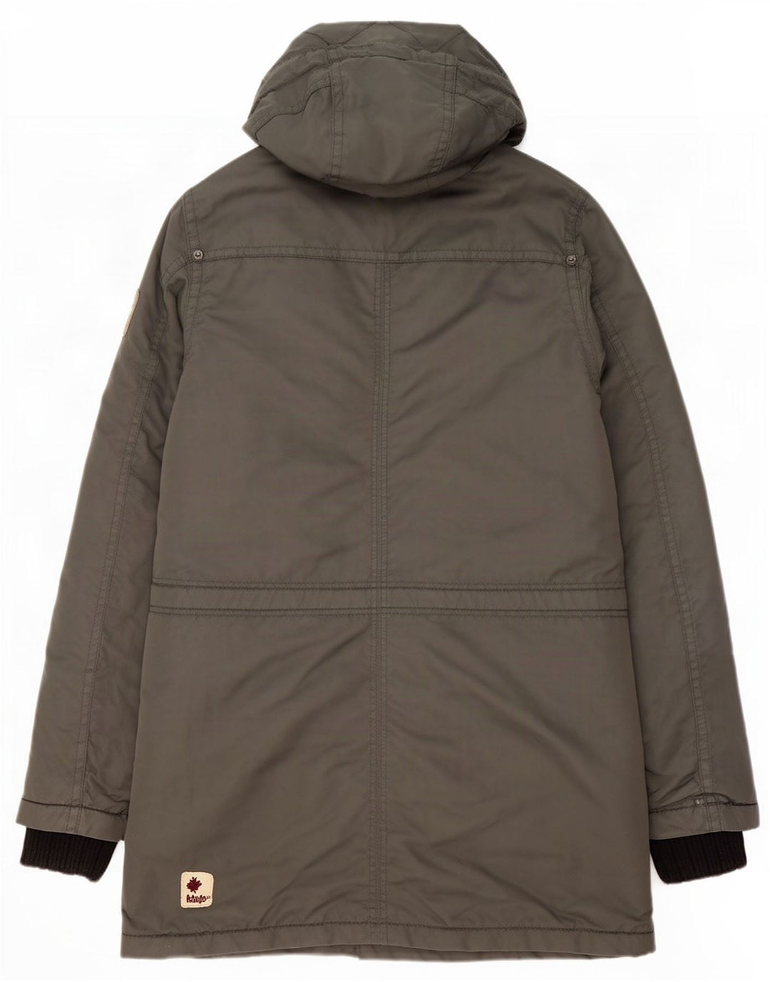 KHUJO Herren-Parka mit Kapuze, UK 36, Größe S, Grün, Polyester