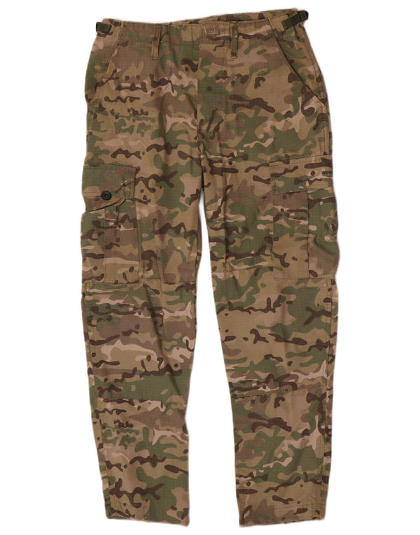 Vintage Herren Straight Cargo Hose W28 L27 Khaki Camouflage