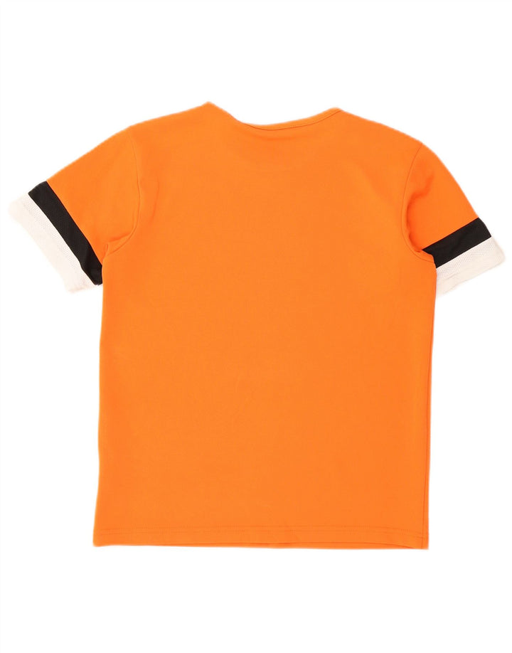 Puma T-Shirt für Jungen, 11–12 Jahre, orangefarbenes Colourblock-Polyester