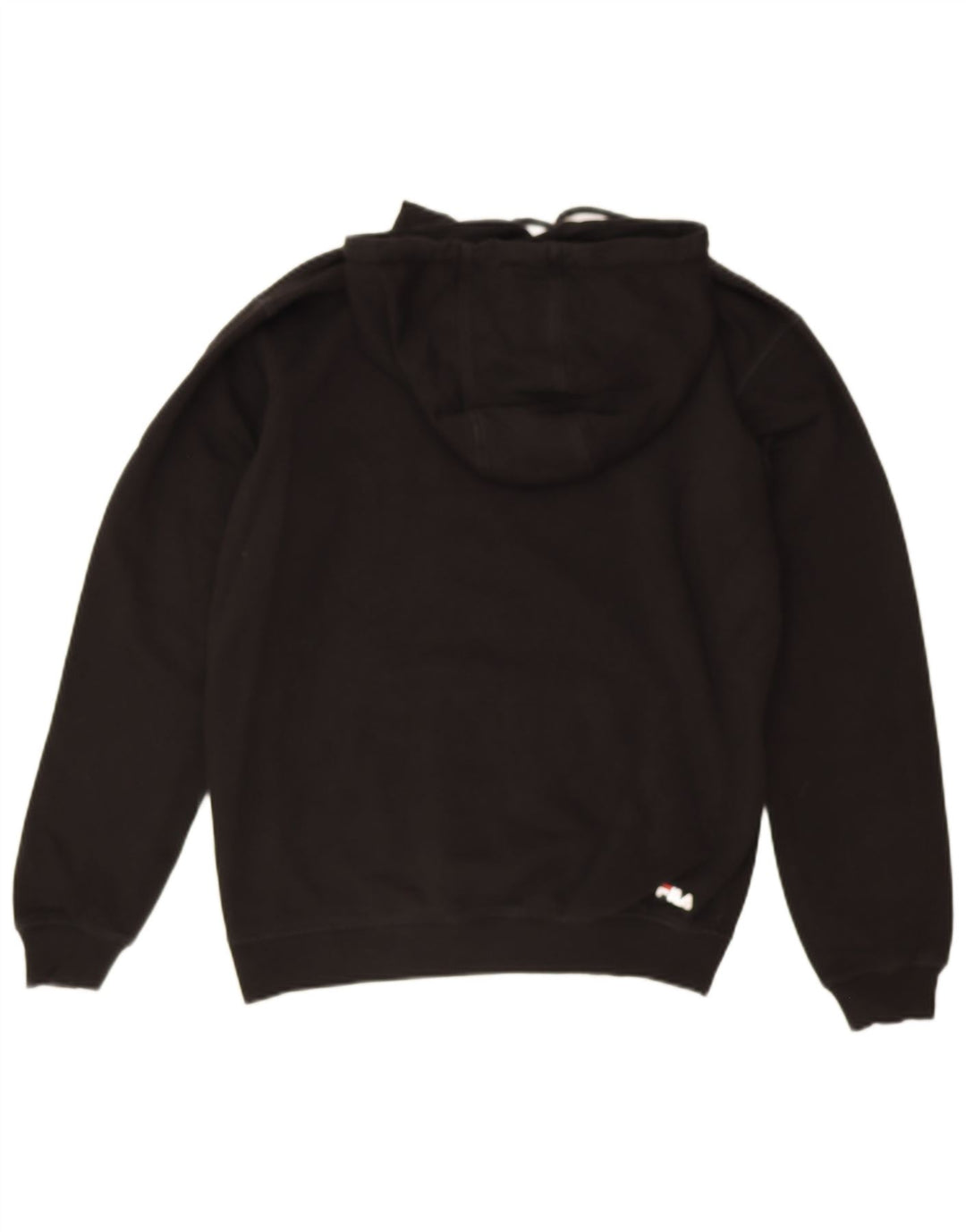 FILA Mens Graphic Hoodie Jumper Medium Black Cotton