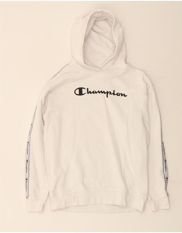 CHAMPION Kapuzenpullover mit Grafik für Jungen, 13–14 Jahre, XL, Weiß