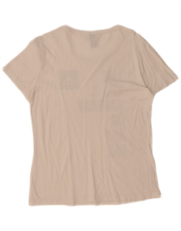 Adidas Damen Graphic T-Shirt Top UK 14 Medium Weiß