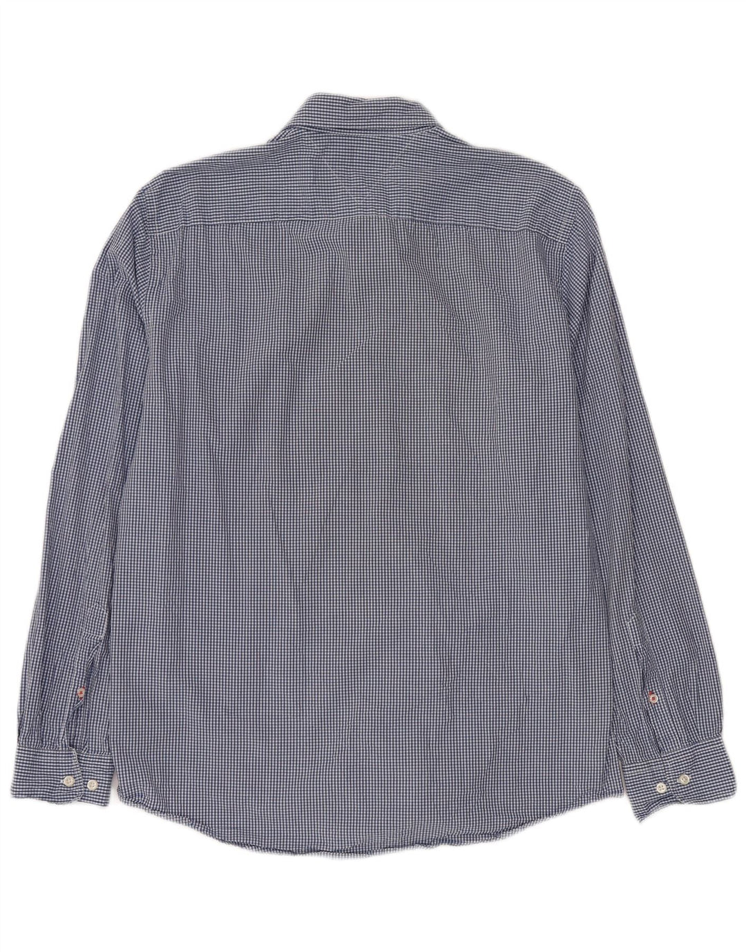 TOMMY HILFIGER Herren-Hemd mit normaler Passform, große blaue Gingham-Baumwolle