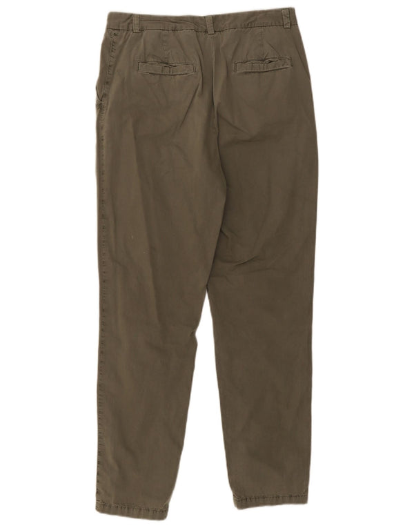 Marks & Spencer Damen Slim Chinohose UK 12 Medium W30 L30 Khaki