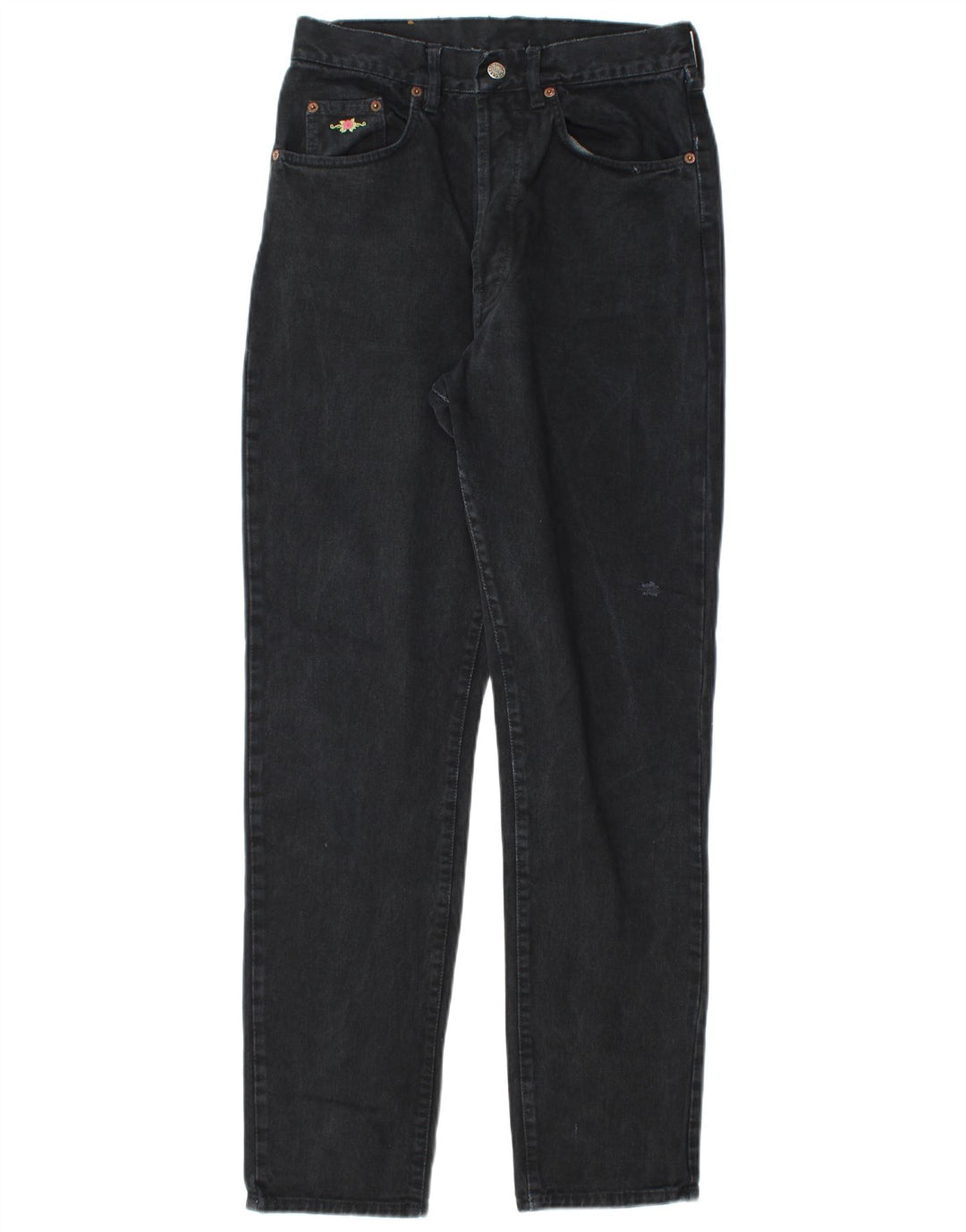 CHARRO Damen Tapered Jeans Größe 32 W32 L32 Schwarze Baumwolle