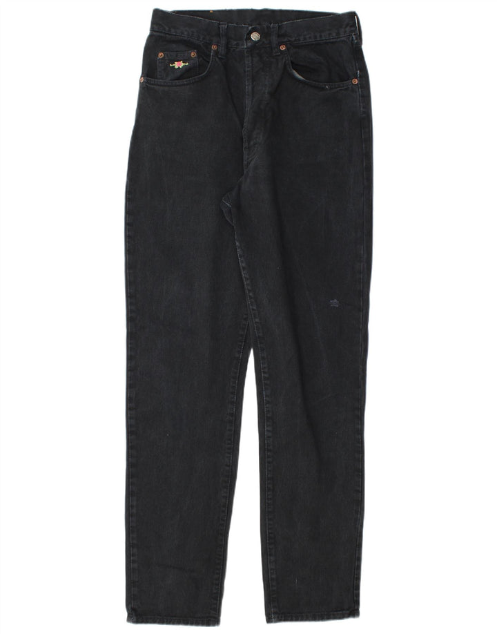 CHARRO Damen Tapered Jeans Größe 32 W32 L32 Schwarze Baumwolle