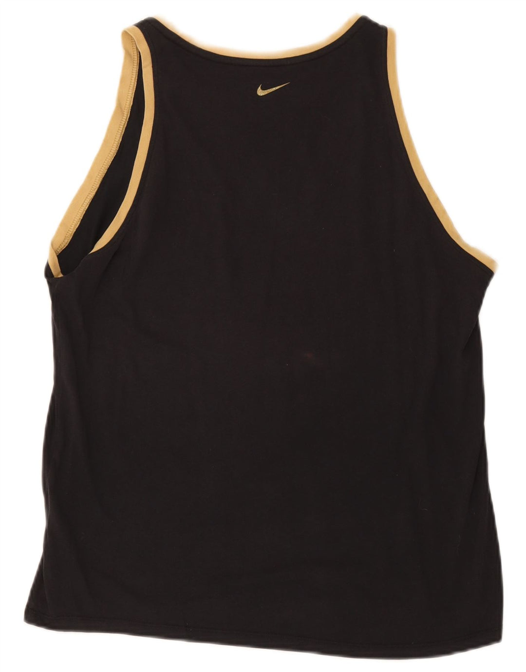 Nike Damen Dri Fit Graphic Vest Top UK 14 Large Schwarz