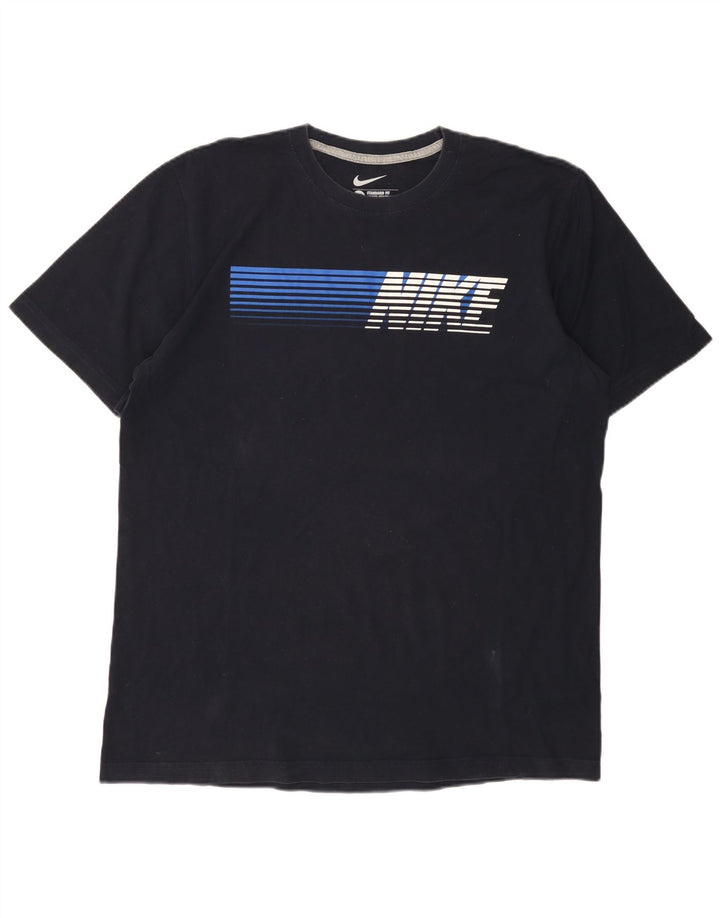 NIKE Herren-T-Shirt mit Standard-Passform und Grafik, UK 46/48 XL, Marineblau