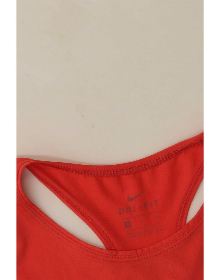 Nike Damen Dri Fit Weste Top UK 10 Small Orange