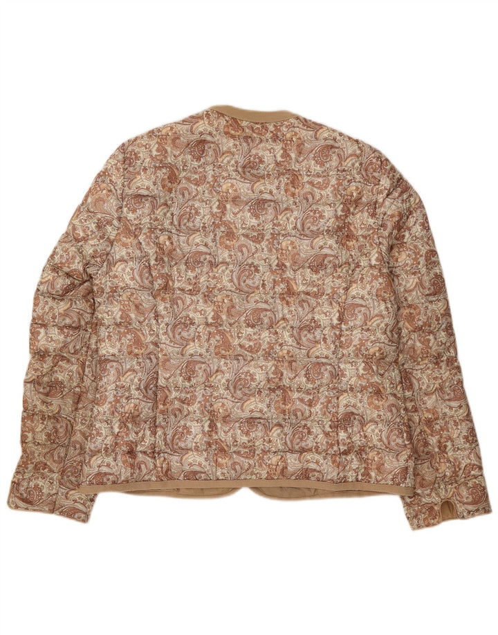 Betty Barclay Damen Wattierte Jacke UK 16 Large Beige Paisley Polyester