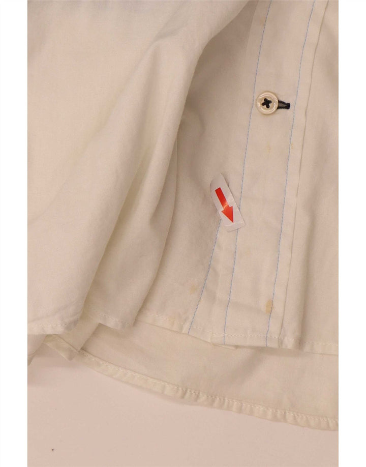 Tommy Hilfiger Herren Kurzarm-Hemd mit individueller Passform, mittelblau, Farbblock