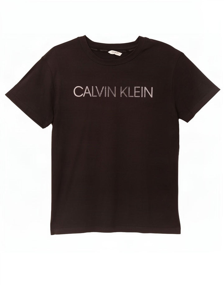 Calvin Klein Herren Graphic T-Shirt Top Medium Schwarz