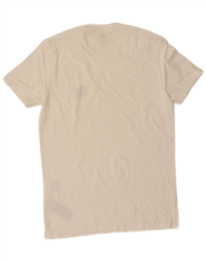 Levi's Slim T-Shirt-Oberteil für Herren aus mittelweißer Baumwolle