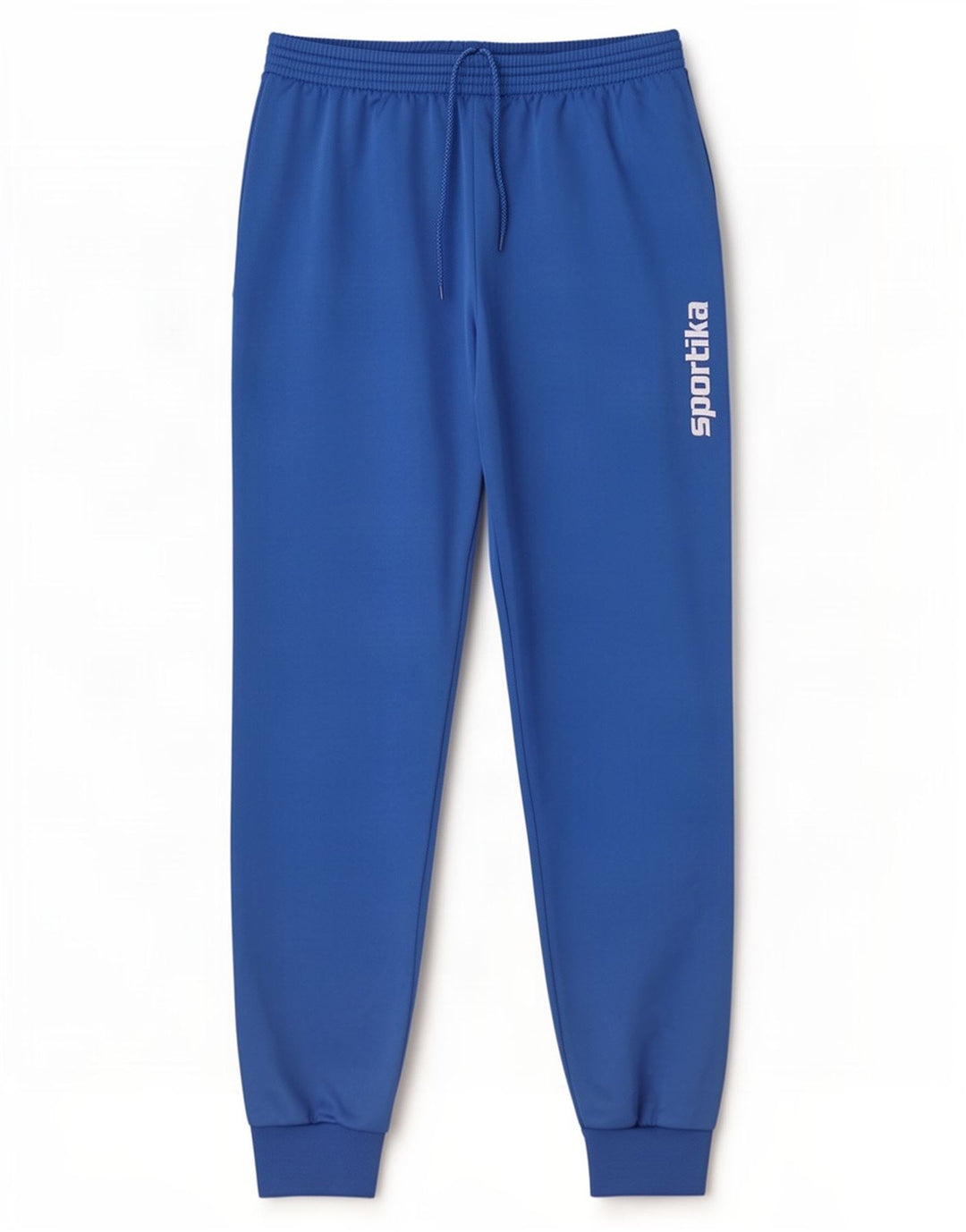 Vintage Herren-Trainingsanzughose mit grafischem Muster, große blaue Polyester-Jogginghose