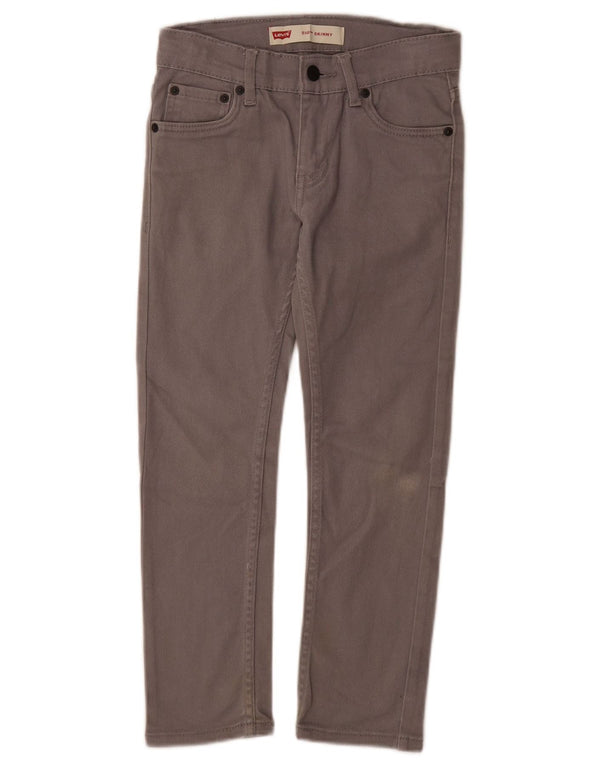 Levi's Jungen 510 Skinny Jeans 7–8 Jahre W24 L22 Grau