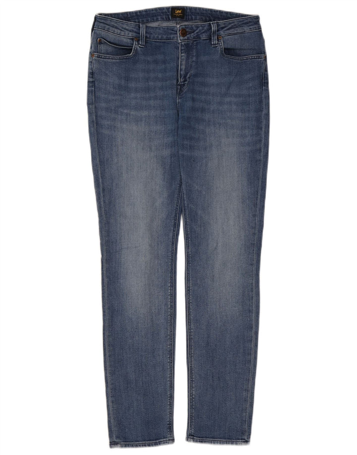 Lee Damen Elly Slim Jeans W31 L31 Blaue Baumwolle