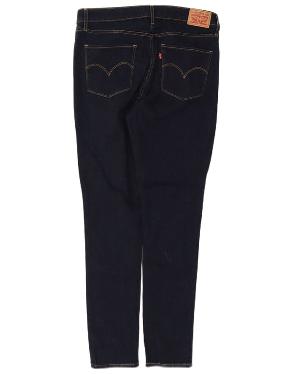 Levi's Damen 721 High Rise Skinny Jeans W32 L30 Marineblaue Baumwolle