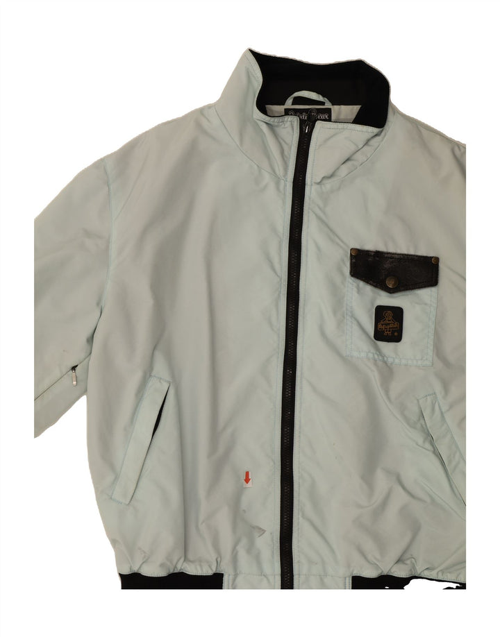 REFRIGIWEAR Mens Bomber Jacket UK 42 XL Grey Polyamide Vintage Refrigiwear and Second-Hand Refrigiwear from Messina Hembry 