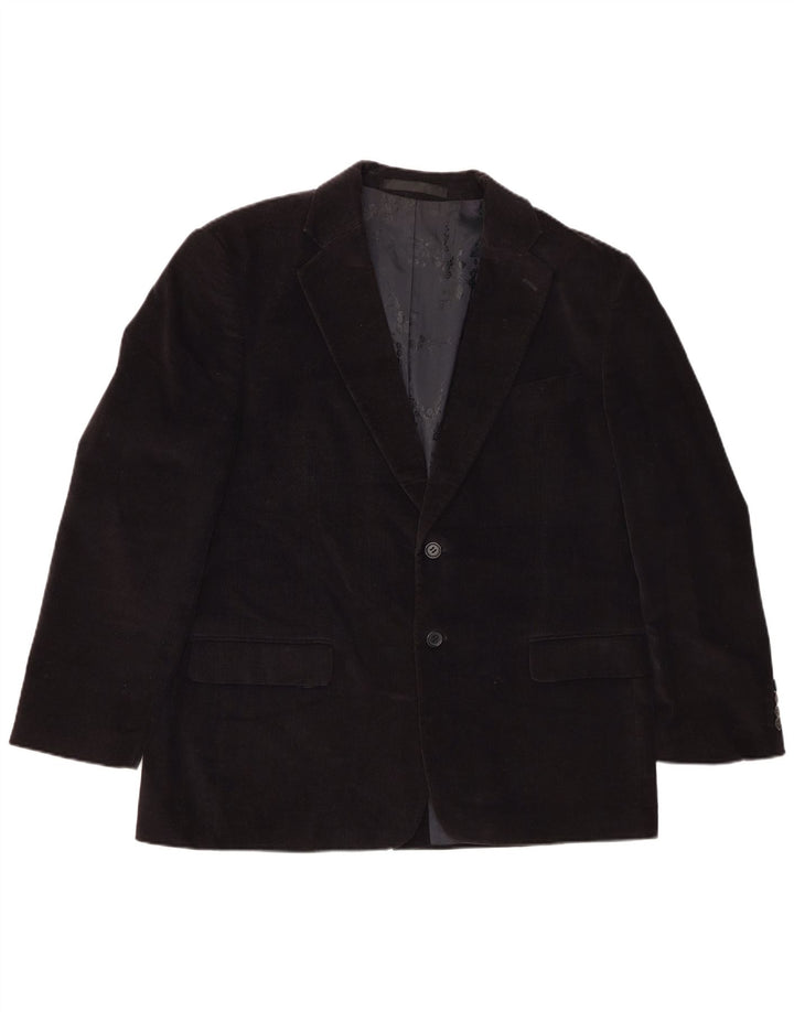 Marks & Spencer Herren-Blazer aus Cord mit 2 Knöpfen, UK 42, XL, Marineblau