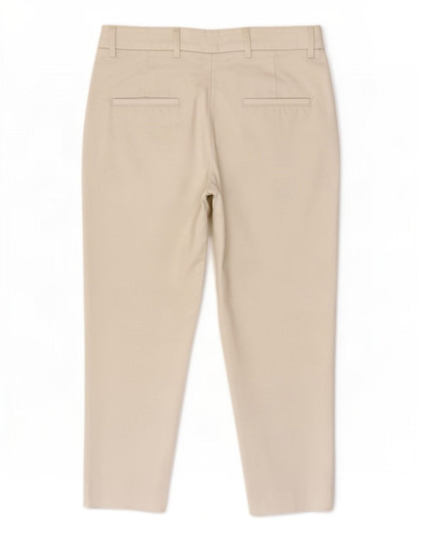 Zara Damen Crop Chino Hose EU 34 2XS W24 L22 Weiß