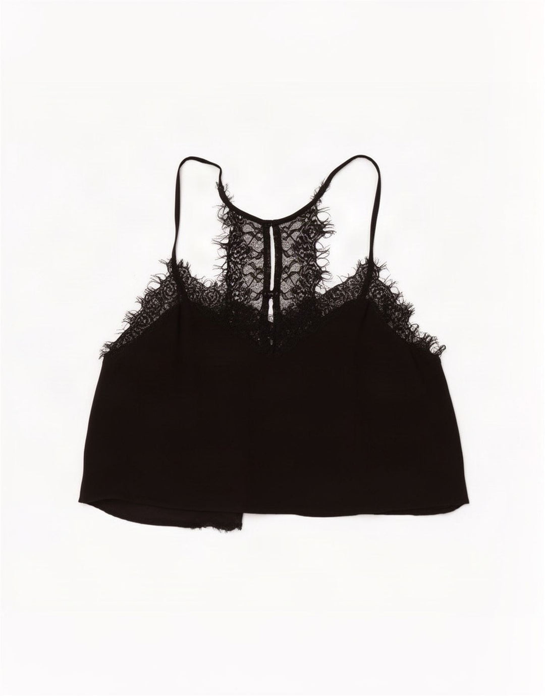Zara Damen Crop Top UK 10 Small Schwarz geblümt