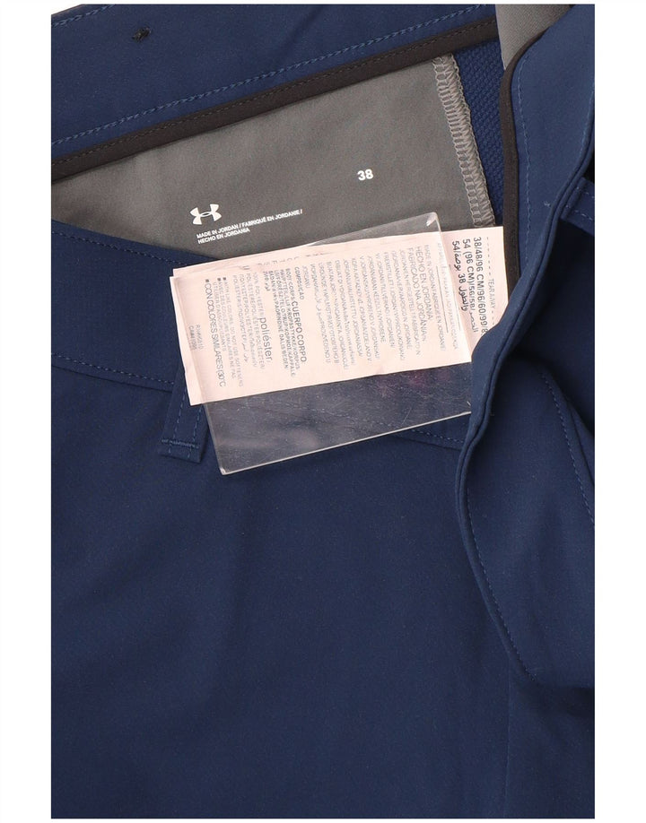 Under Armour Herren Chino Shorts W38 XL Marineblau Polyester