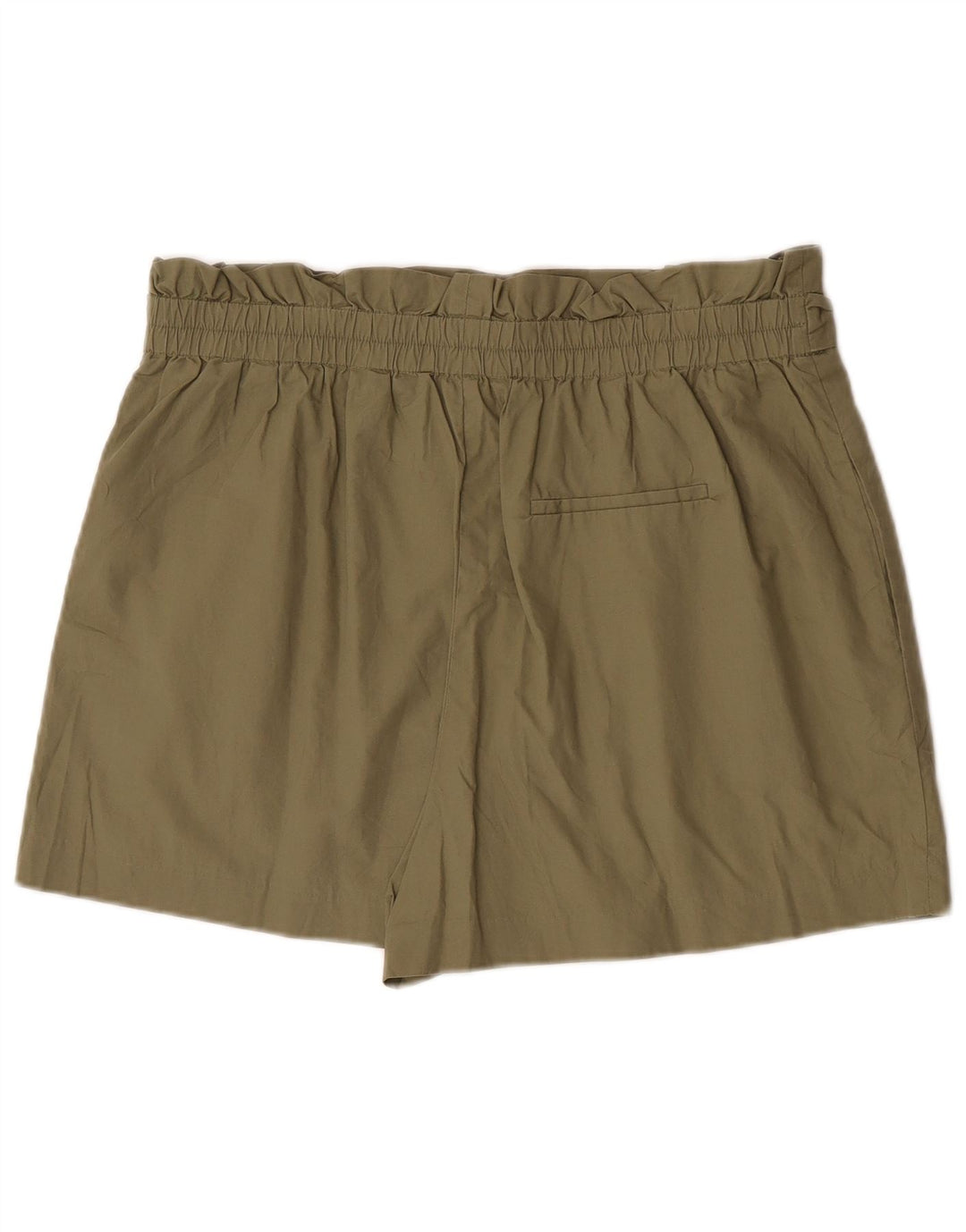 Zara Damen Freizeitshorts XL W32 Khaki Baumwolle