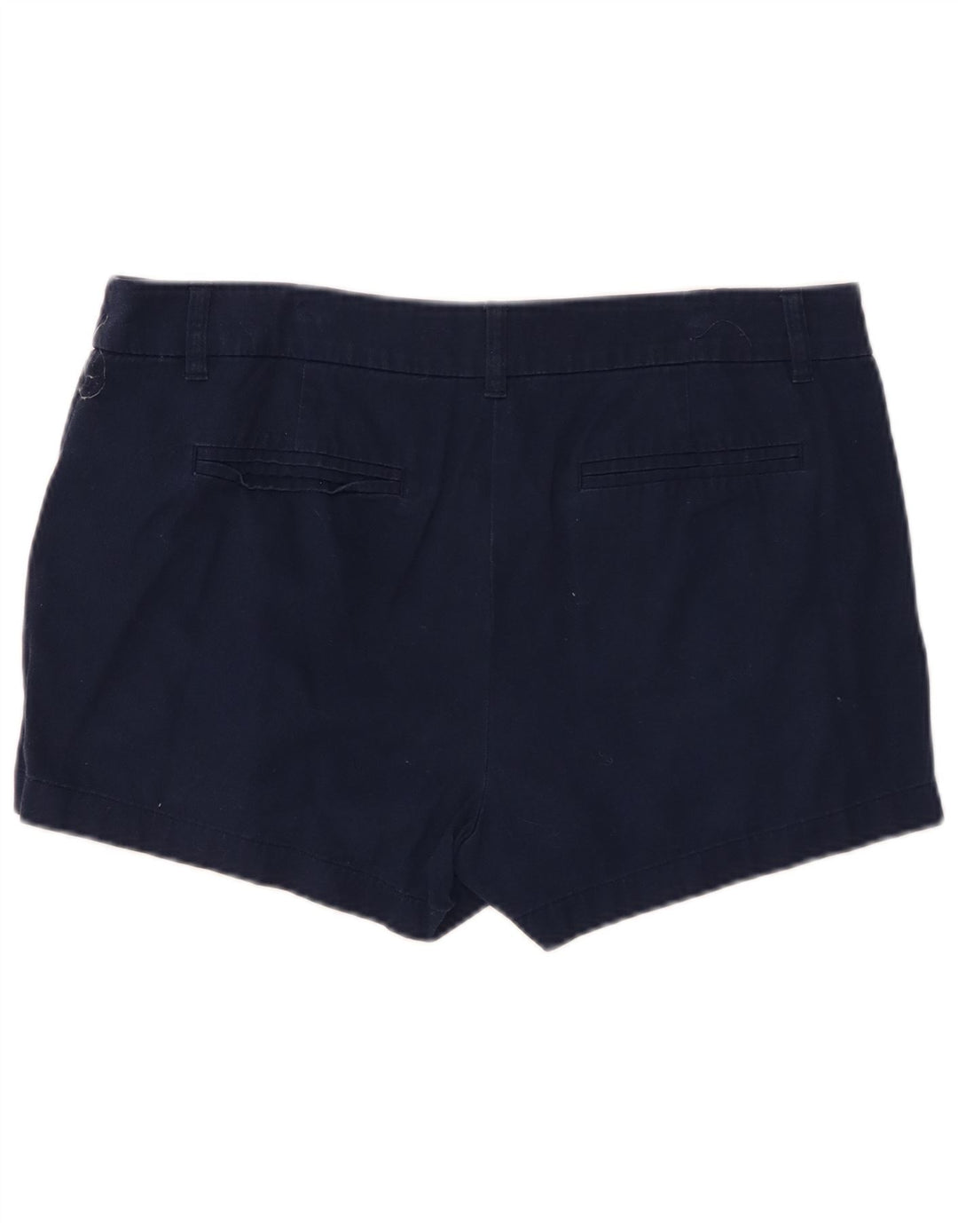 J. CREW Damen Chino-Shorts US 12 Large W34 Marineblaue Baumwolle
