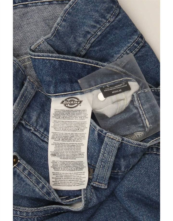 Dickies Herren Cargo Straight Jeans W31 L32 Blaue Baumwolle