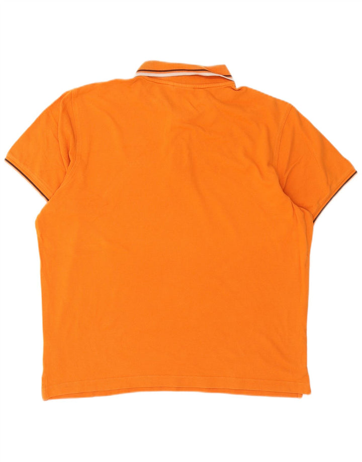 LOTTO Herren-Poloshirt, groß, orange, Baumwolle