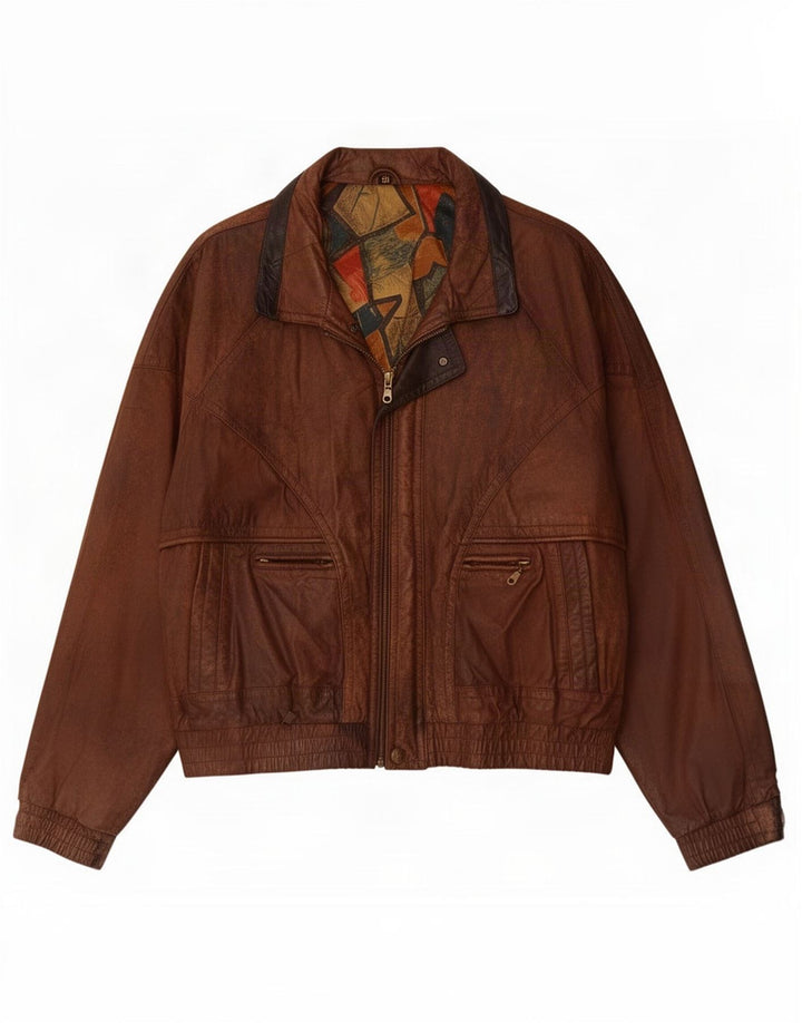 Vintage Herren Lederjacke UK 42 XL Braun