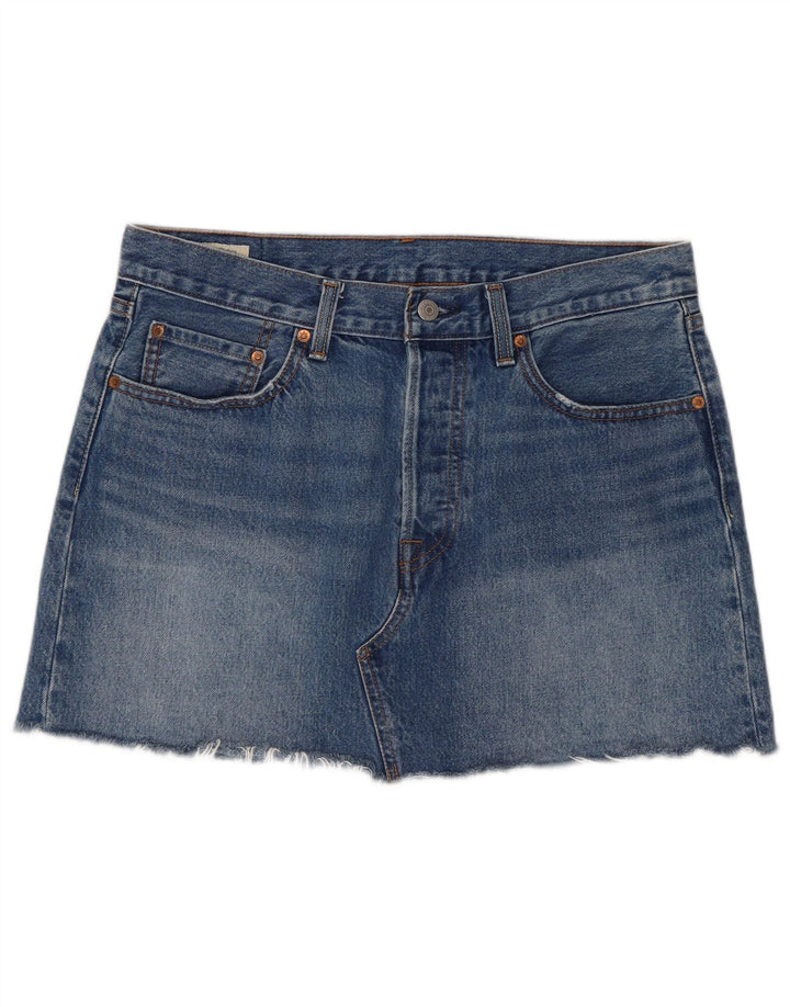 Levi's Damen Mini-Jeansrock W31 mittelblaue Baumwolle