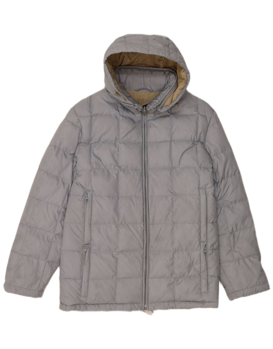 Paul & Shark Wattierte Damenjacke mit Kapuze, UK 14, Mittelblau