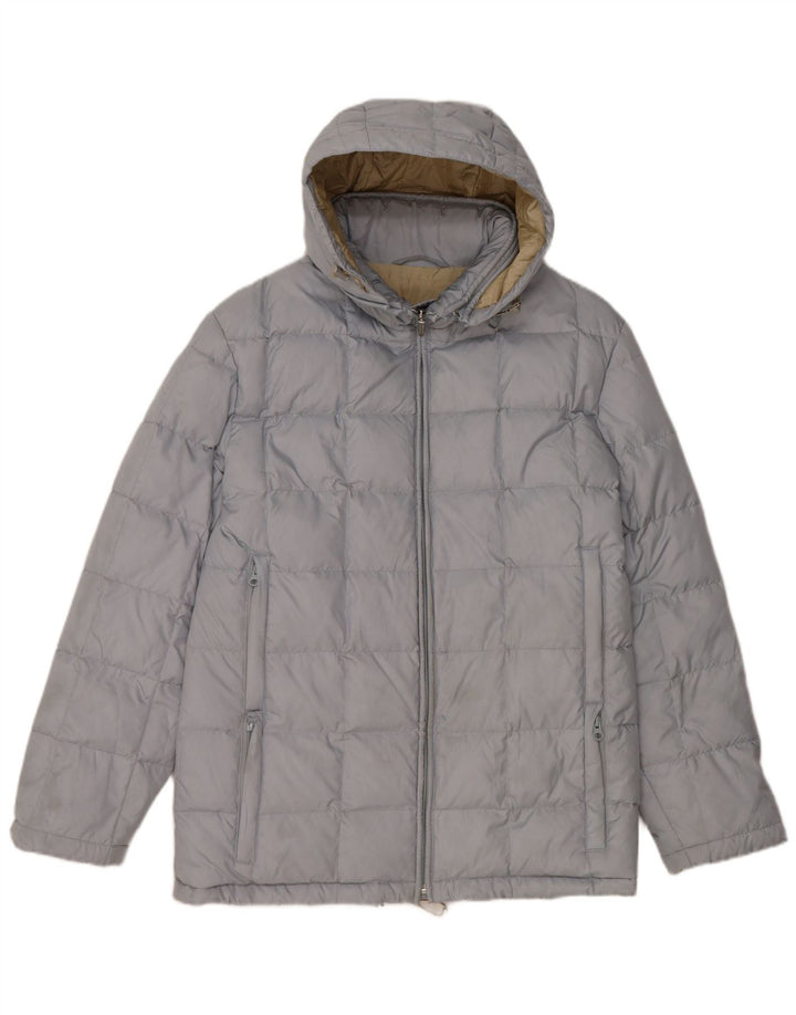 Paul & Shark Wattierte Damenjacke mit Kapuze, UK 14, Mittelblau