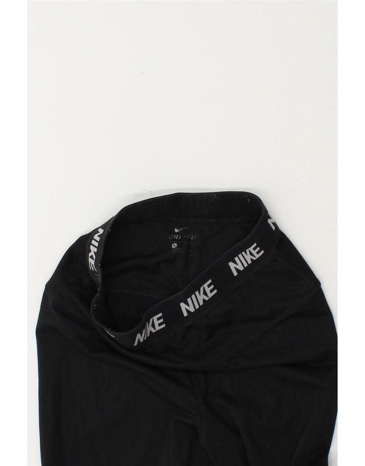 NIKE Womens Dri Fit Graphic Leggings UK 2 2XS  Black Vintage Nike and Second-Hand Nike from Messina Hembry 