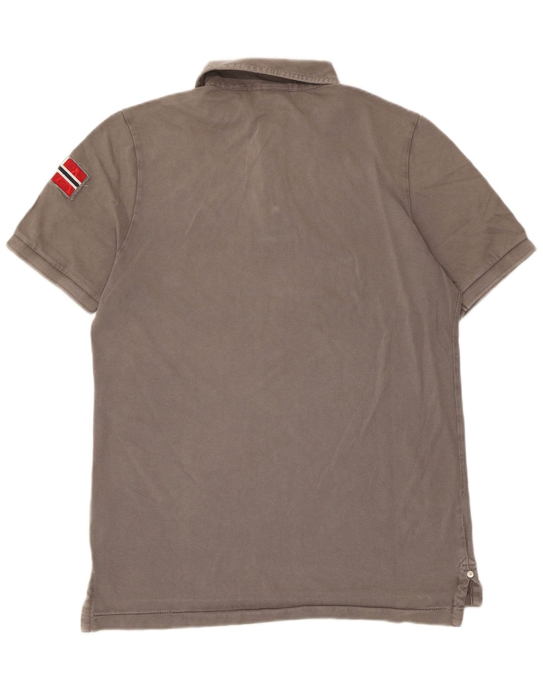 Napapijri Herren-Poloshirt aus mittelgrauer Baumwolle