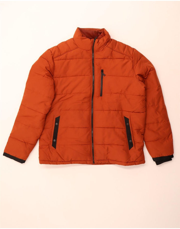 Marks & Spencer Herren Wattierte Jacke UK 42 XL Braun Polyester