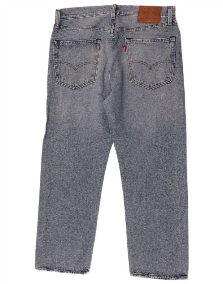 LEVI'S Herren 551 Straight Jeans W33 L27 Blaue Baumwolle
