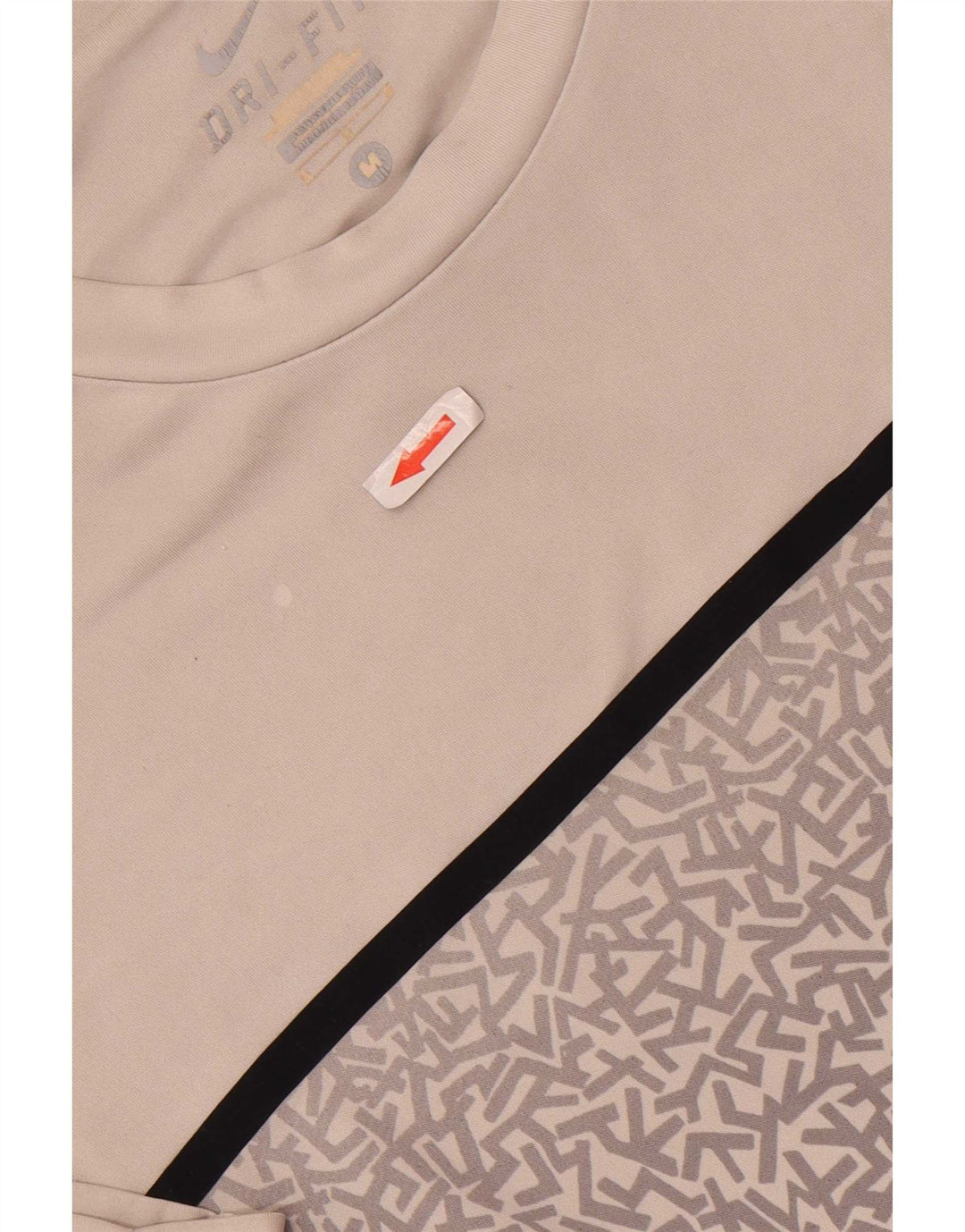 Nike Herren Dri Fit Grafik-T-Shirt-Oberteil Mittelgraues geometrisches Polyester