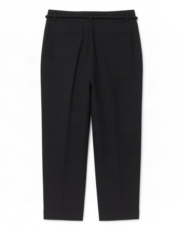 Marks & Spencer Damen Tapered Cropped-Hose UK 14 Large W32 L25 Schwarz