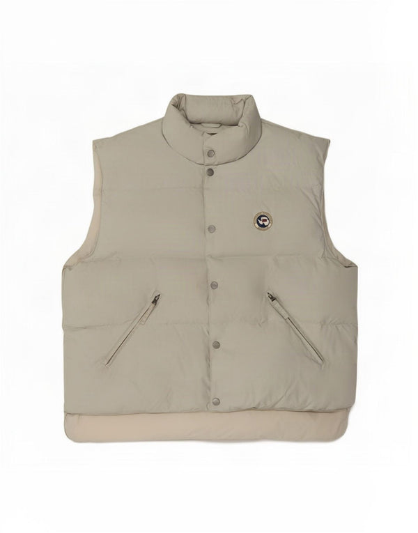 Napapijri Herren Geographic Graphic Wattierte Weste UK 42 XL Beige Polyamid