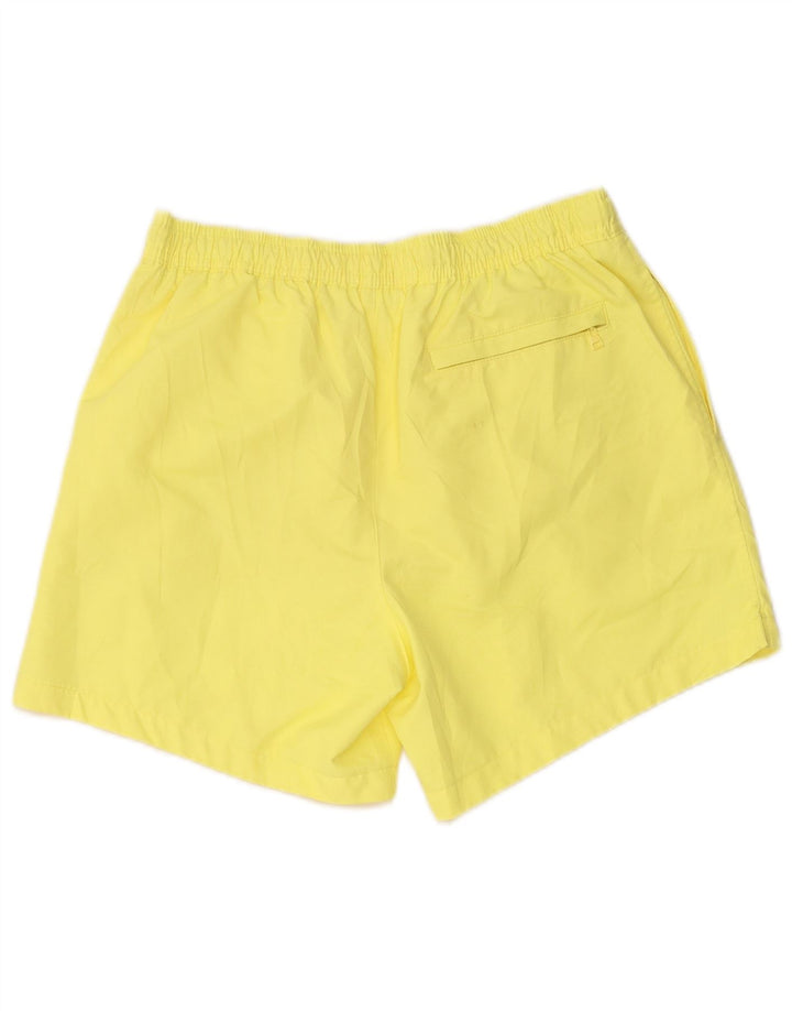Calvin Klein Damen Badeshorts mit Grafik, UK 12, Mittelgelb, Polyester