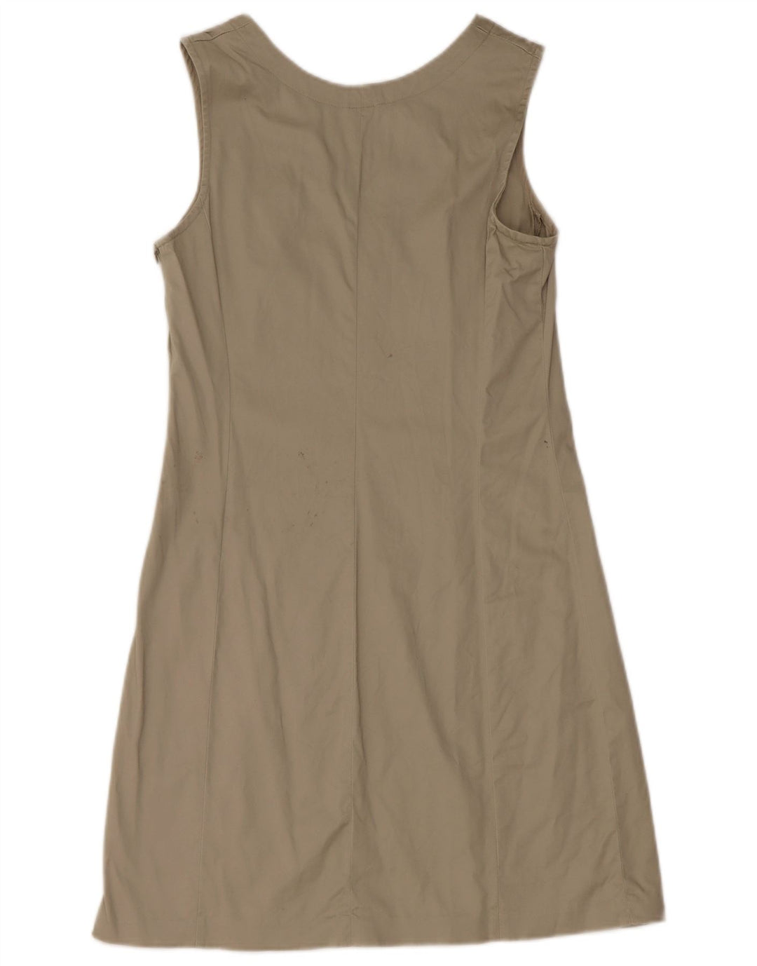 Benetton Damen Ärmelloses Etuikleid UK 12 Medium Khaki