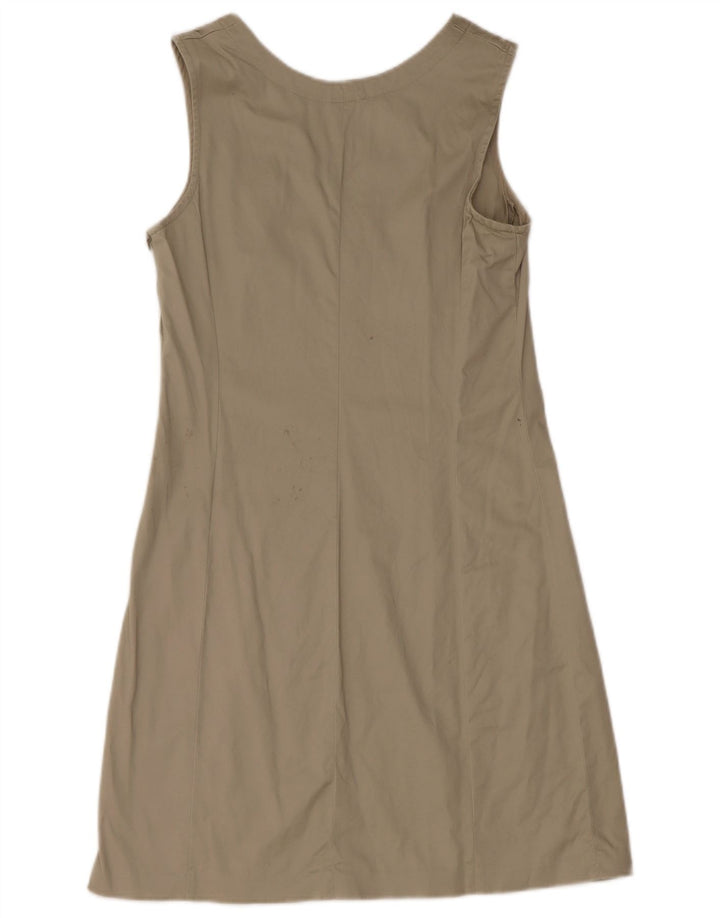 Benetton Damen Ärmelloses Etuikleid UK 12 Medium Khaki